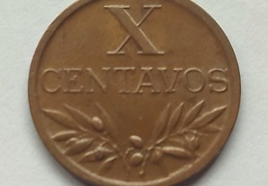 Moeda X Centavos 1956 Bronze