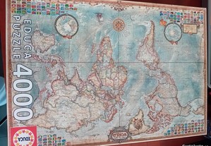 Puzzle mapa mundo 4000 peças
