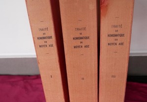Traité de Numismátique.du Moyen Age, 3 Volumes. A. Engel R. Surre.