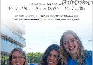 ONG Aldeias de Crianças SOS contrata PART-TIME
