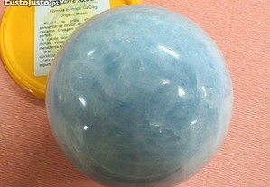 Bola de mineral semi-precioso calcite azul 10,5cm