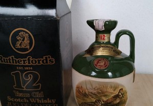 rutherford 12 anos ceramica very old bottle