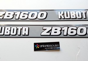 Autocolantes Kubota ZB1600 e B1600 stickers ( ver fotos)