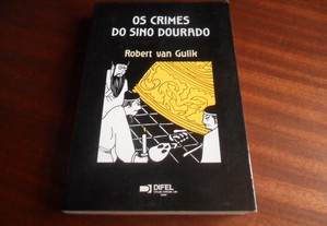 "Os Crimes do Sino Dourado" de Robert Van Gulik - 1ª Edição de 1987