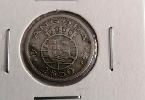 Colecção completa de moedas de 2,50, Angola