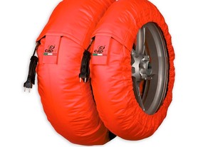 Mantas termicas aquecedores de pneus capit suprema spina cor vermelha (17'' - frente 120/trás 200) s2p020403