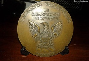 Medalhão Bombeiros S. Bartolomeu Messines