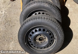 Jantes 14 com pneus novos