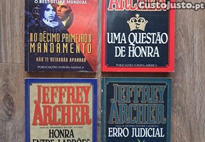 4 Livros Jeffrey Archer [portes grátis]
