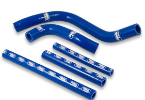 Kit tubos radiador samco suzuki rm 250 1996 - 2000 azul