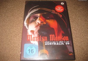 DVD do Marilyn Manson "What U See Is What U Get Australia 99" Raríssimo!