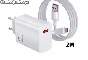 Carregador Telemóvel 67w cabo 2M