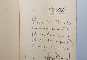 João Ameal // São Tomaz de Aquino 1938 Dedicatória