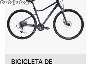 Bicicleta Trekking Riverside 500 Azul - Decathlon