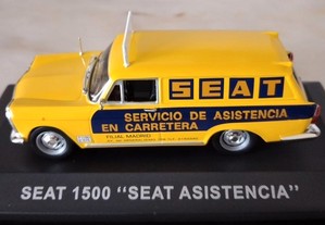 * Miniatura 1:43 "Carrinhas de Distribuição" | Seat 1500 | Publicidade: Seat Assistência