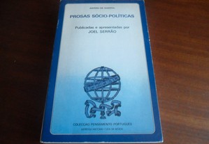 "Prosas Sócio-Políticas" de Antero de Quental - Edição de 1982