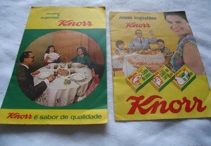 Catálogos da Knorr antigos em cartão