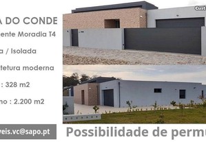 Moradia T4 / Linhas Modernas / Térrea / Isolada / Terreno 2.200 m2 / Vila do Conde