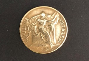 Moeda Portugal 50 centavos alumínio-bronze de 1926