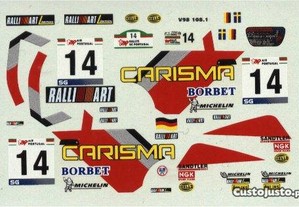 Decalque-Mitsubishi Carisma GT- Portugal 98-Nittel