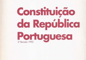 Constituição da República Portuguesa   3ª Revisão 1992