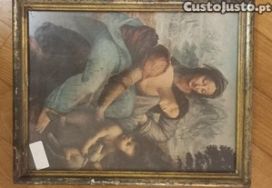 Quadro A virgem e o menino com Santa Ana