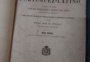 Dicionário Portuguez-Latino de Pedro José Fonseca 1879