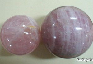 Bola de quartzo rosa diam.10cm