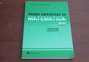 Provas específicas de matemática 88-89 por Maria de Almeida Ferreira dos Santos, Maria Estefâni