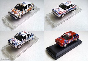 Miniaturas Rally Lancia e Peugeot escala 1/43