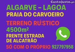Praia do Carvoeiro (próx) Terreno rústico só com o próprio