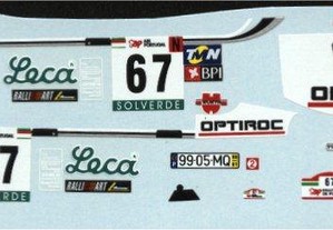 Decalque-Mitsubishi Lancer E6 -Pedro Dias da Silva
