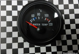 Manómetro da temperatura da Água fundo preto estilo VDO / Od school 