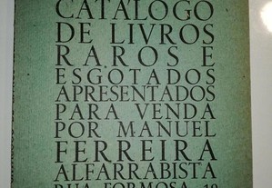 Catálogo de livros raros - Manuel Ferreira