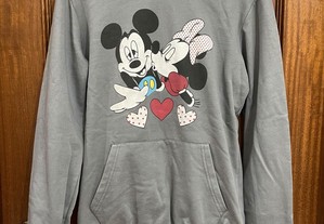 Sweatshirt cinza da Minnie e Mickey