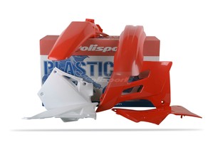Kit plasticos polisport vermelho/branco gas gas ec 125 / 200 / 250 / 300