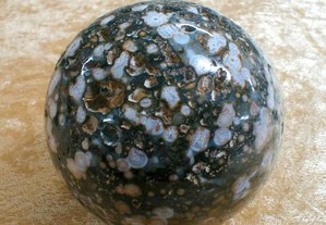 Bola mineral semi-precioso jaspe orbicular 7,5cm