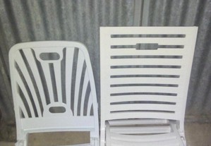 2 cadeiras de praia dobráveis