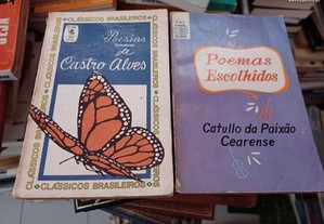 Obras de Castro Alves e Catullo da Paixão Cearense (Poesia)