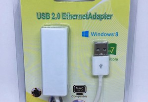 Adaptador USB para Ethernet MacBook / PC - Novo