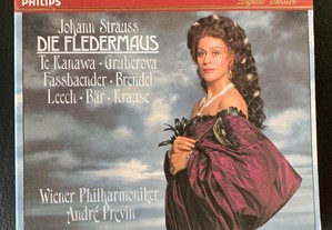 Strauss: DIE FLEDERMAUS, O Morcego: Prévin, Te Kanawa, Gruberova: CDs de ópera