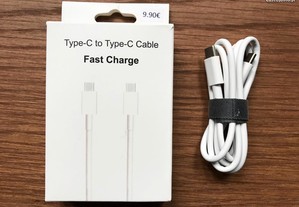 Cabo Type-C para Type-C (USB-C para USB-C)-MacBook