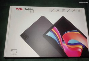 TCL TAB 10L Gen2 - 10.1' 32GB 3GB RAM Quad-Core Cinzento + Teclado + Flipcover - Selado em caixa