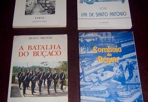 3 Livros vários temas, museu militar do Buçaco