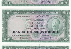 Notas de 100$00 de Moçambique