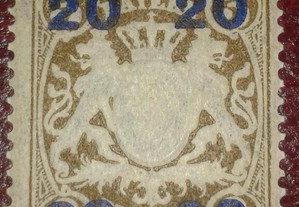 Stamp Bavaria "Coat of Arms new value" overp(1920)