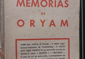 Memórias de Oryam - Manuel Francisco Rodrigues