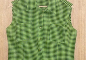 Camisa de senhora verde Fimgi