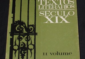 Livro Textos Literários Século XIX II volume