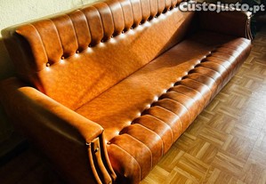 Conjunto de sof em pele